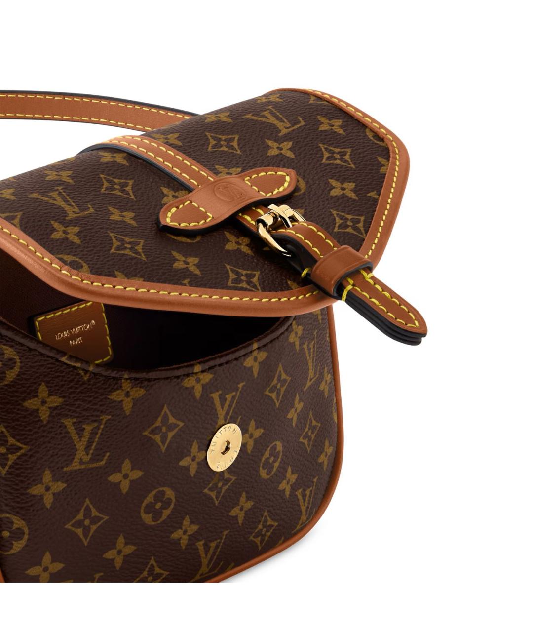 LOUIS VUITTON Коричневая поясная сумка, фото 3