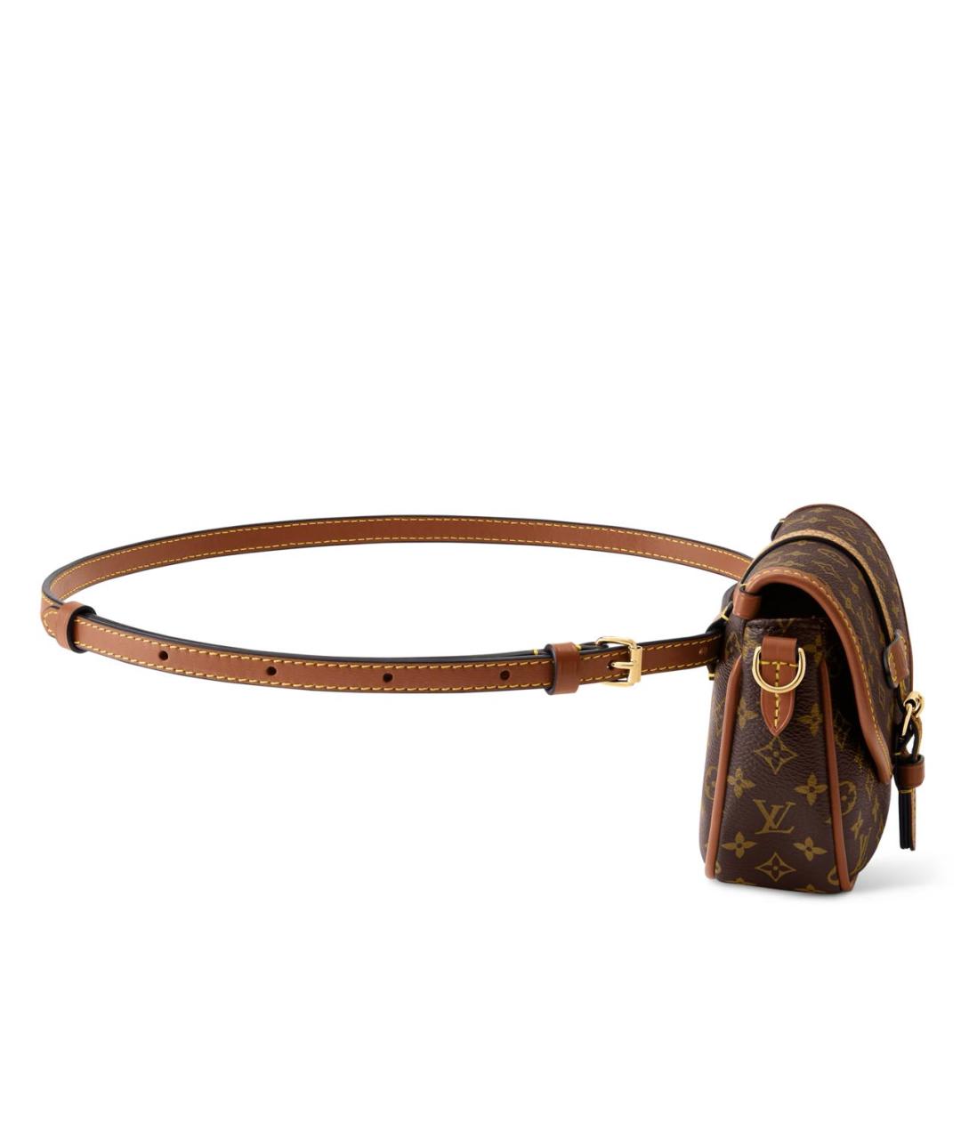LOUIS VUITTON Коричневая поясная сумка, фото 4