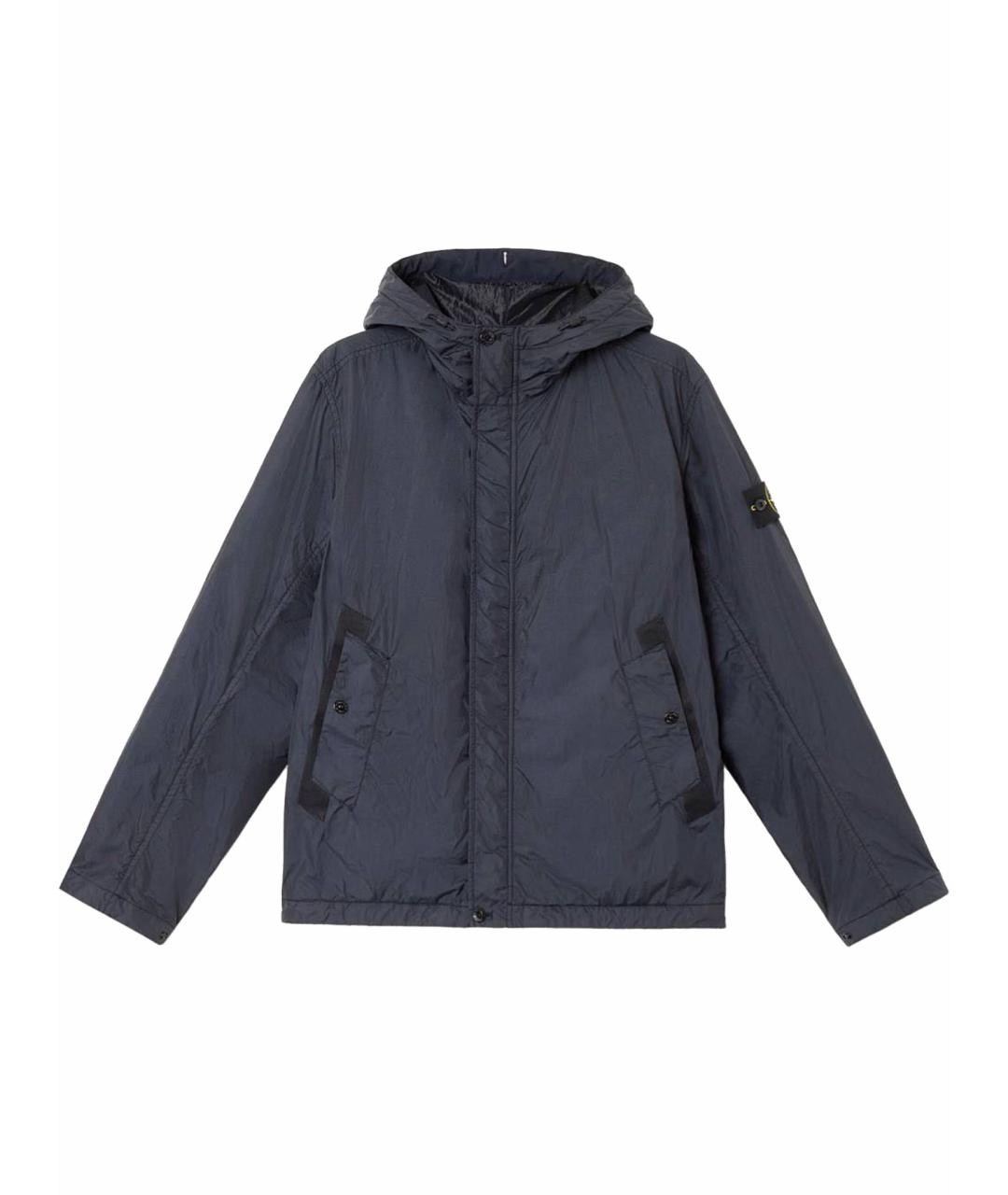 STONE ISLAND Антрацитовая полиамидовая куртка, фото 1