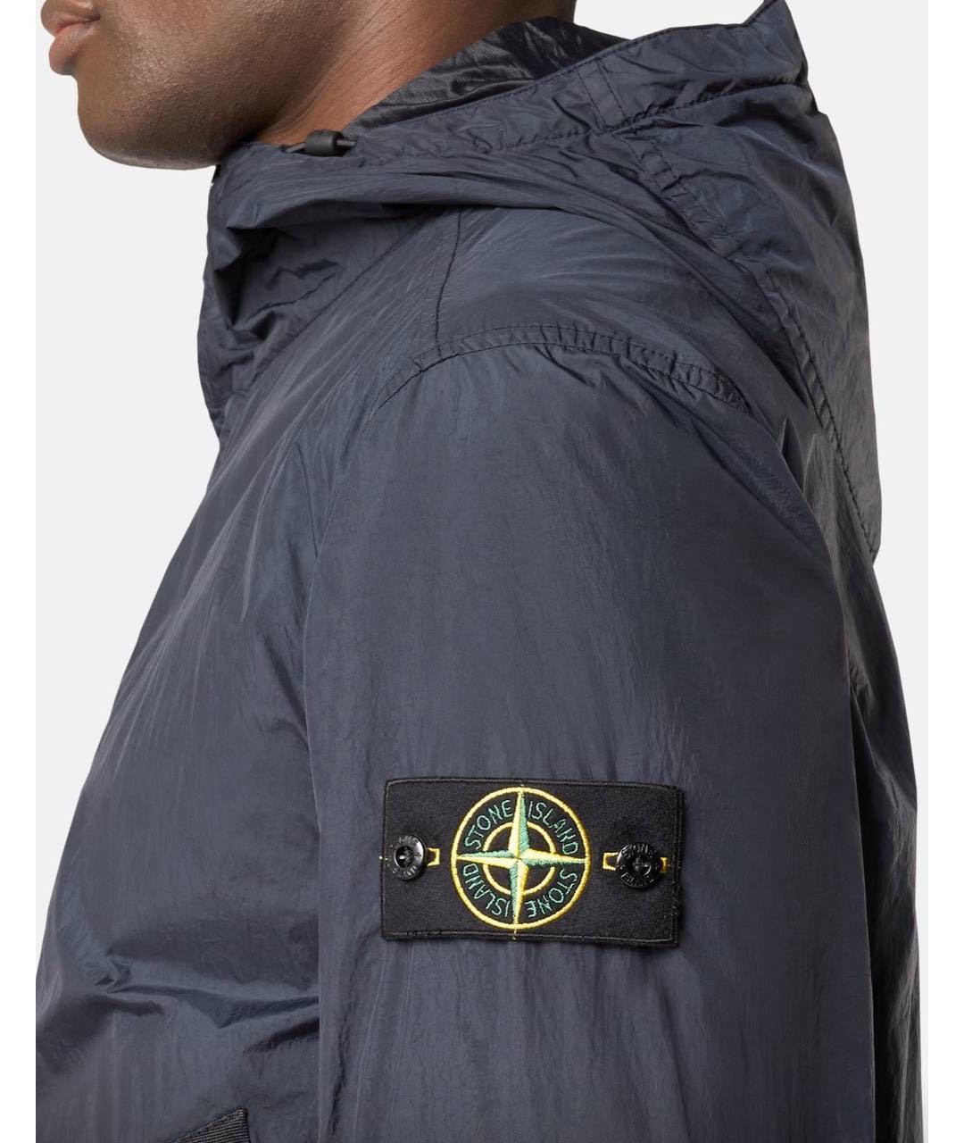STONE ISLAND Антрацитовая полиамидовая куртка, фото 5
