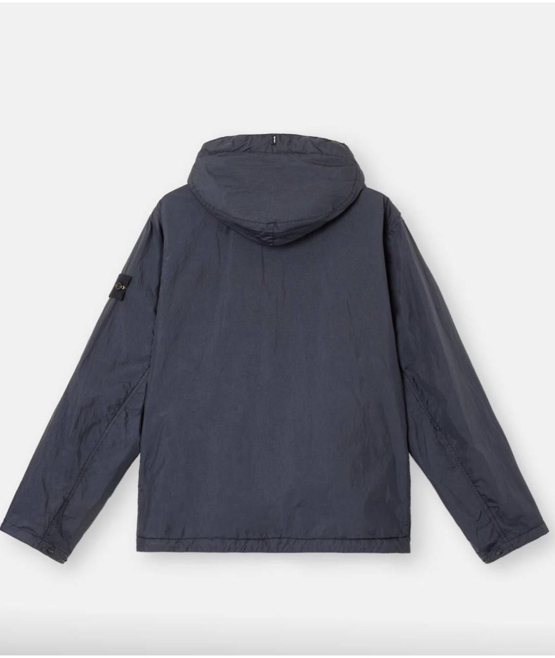 STONE ISLAND Антрацитовая полиамидовая куртка, фото 2