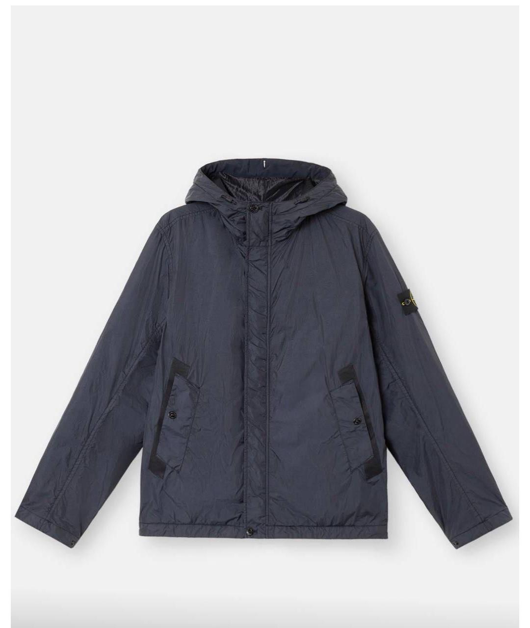 STONE ISLAND Антрацитовая полиамидовая куртка, фото 6