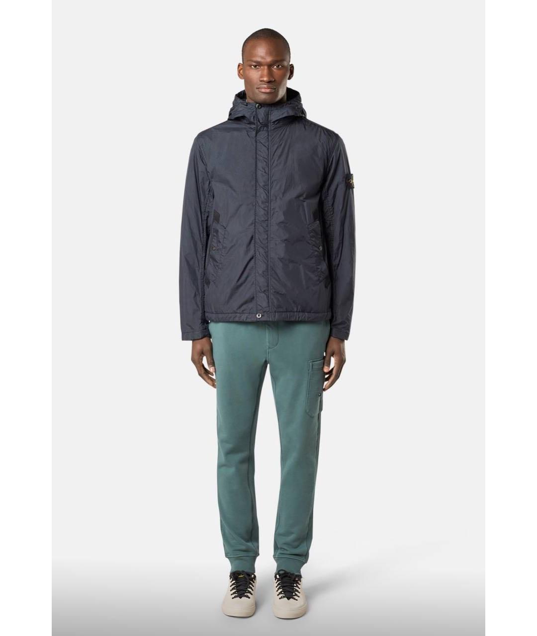 STONE ISLAND Антрацитовая полиамидовая куртка, фото 4
