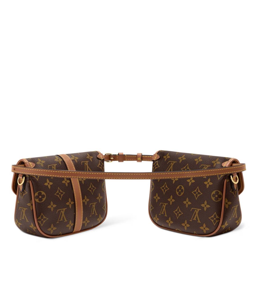 LOUIS VUITTON Коричневая поясная сумка, фото 2