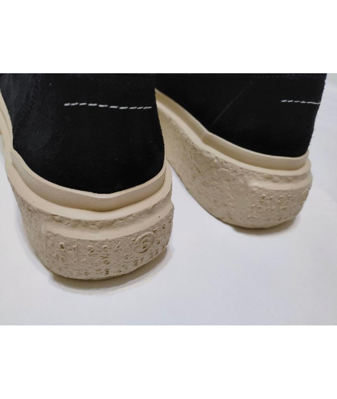 MM6 MAISON MARGIELA Черные замшевые лоферы, фото 6