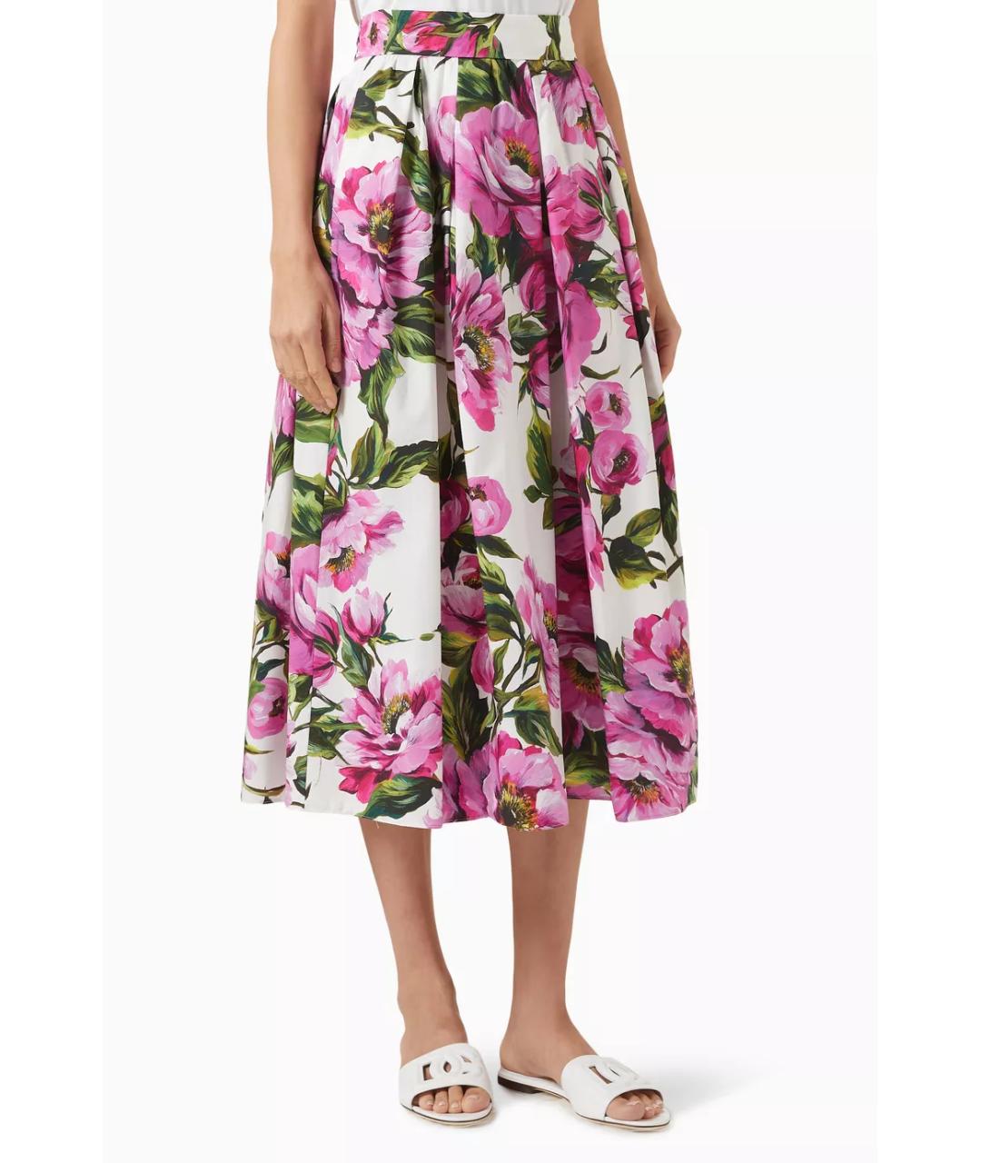 DOLCE&GABBANA Мульти юбка миди, фото 6