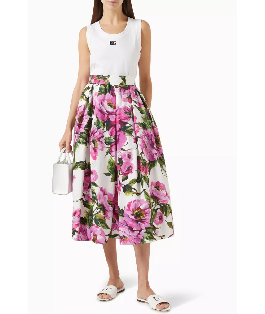 DOLCE&GABBANA Мульти юбка миди, фото 5