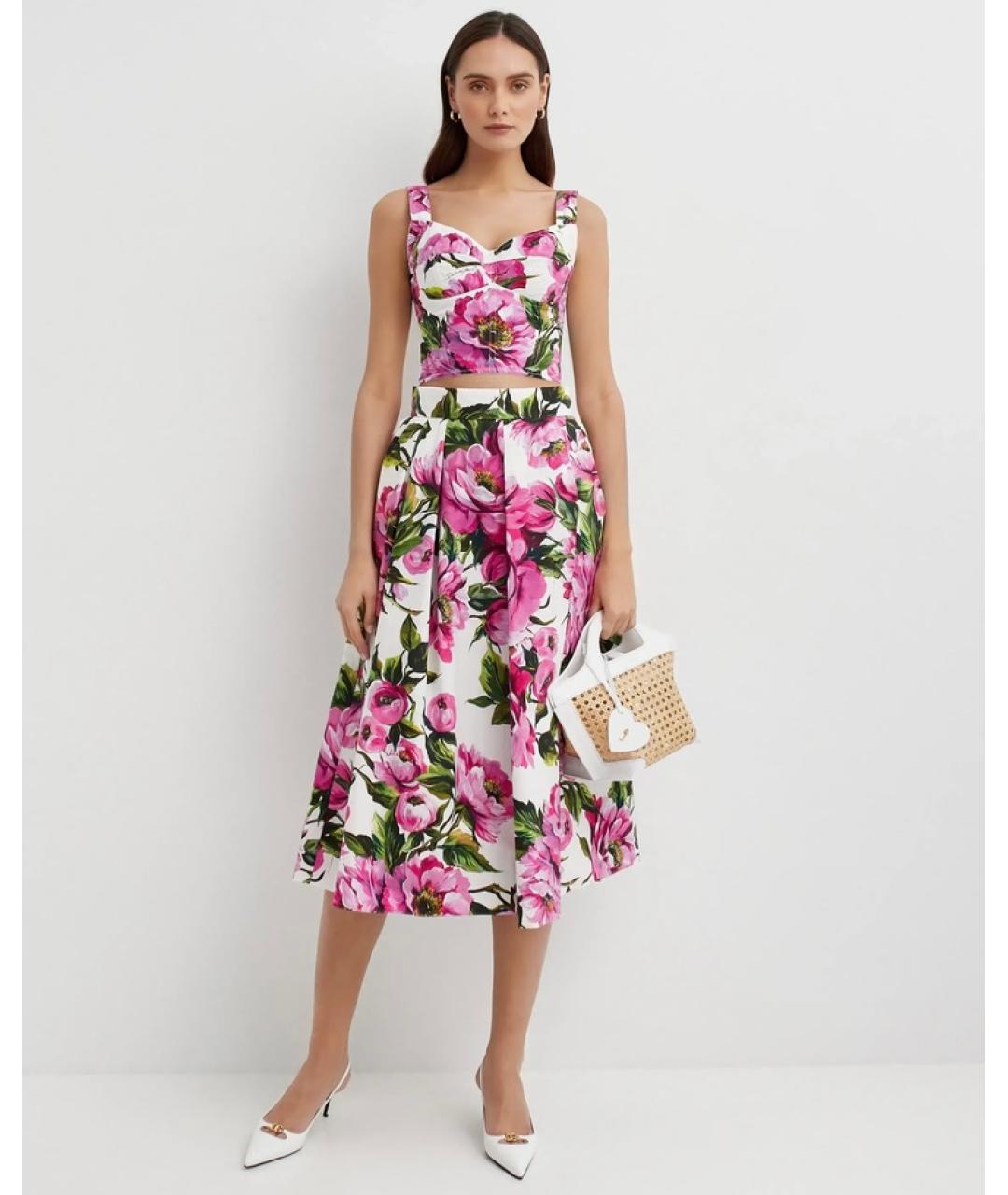 DOLCE&GABBANA Мульти юбка миди, фото 4