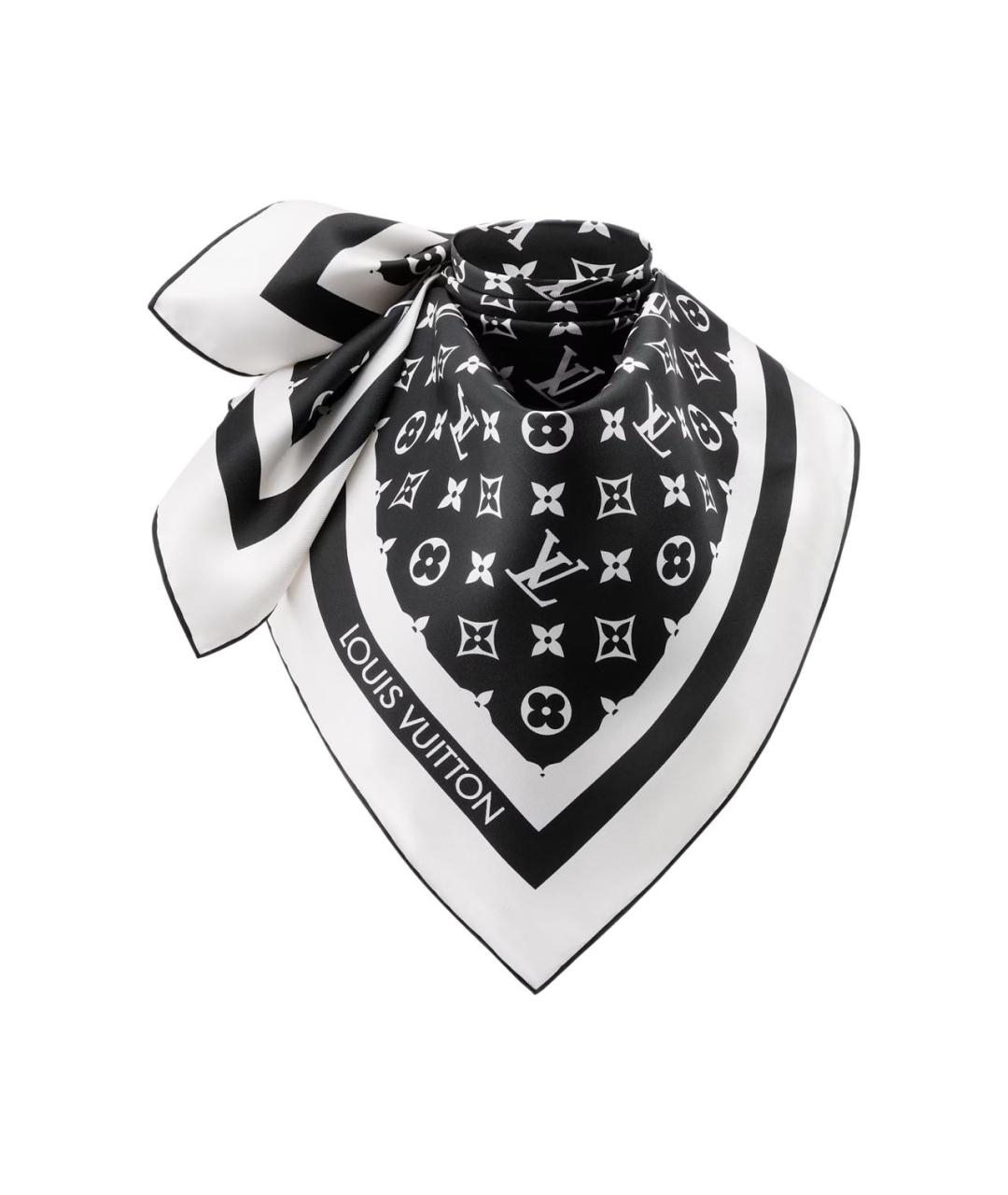 LOUIS VUITTON Черный платок, фото 2