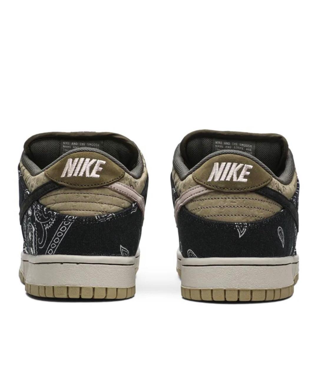 NIKE Коричневые замшевые низкие кроссовки / кеды, фото 4