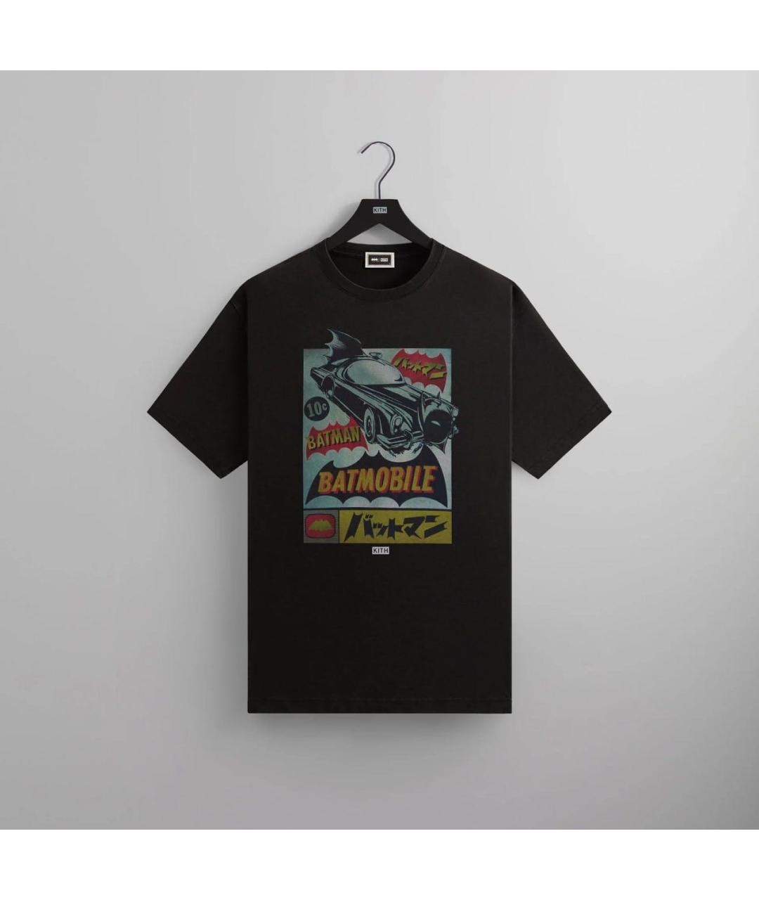 KITH Черная хлопковая футболка, фото 3