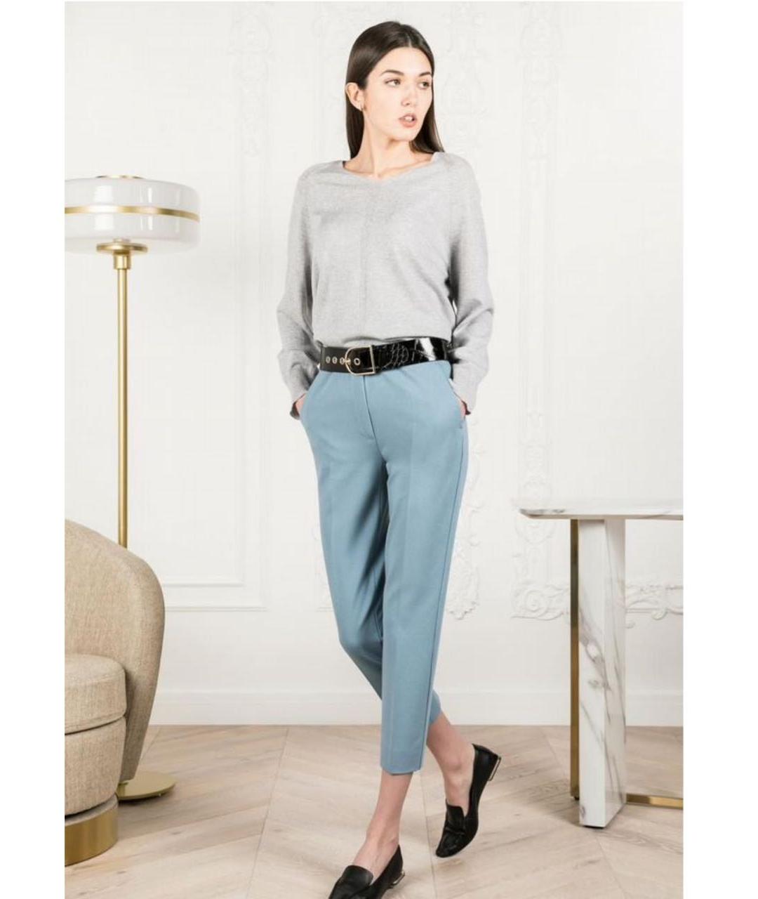 MAX MARA Серый шерстяной джемпер / свитер, фото 6