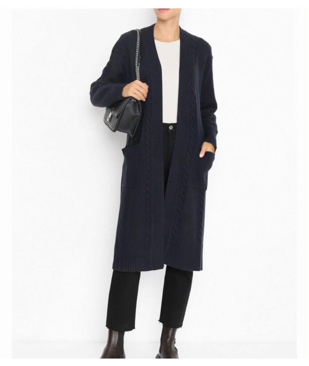 MAX MARA Темно-синий кардиган, фото 6