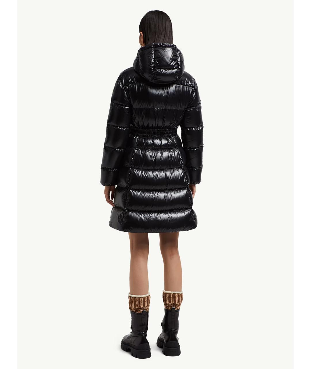MONCLER Черная полиамидовая куртка, фото 4