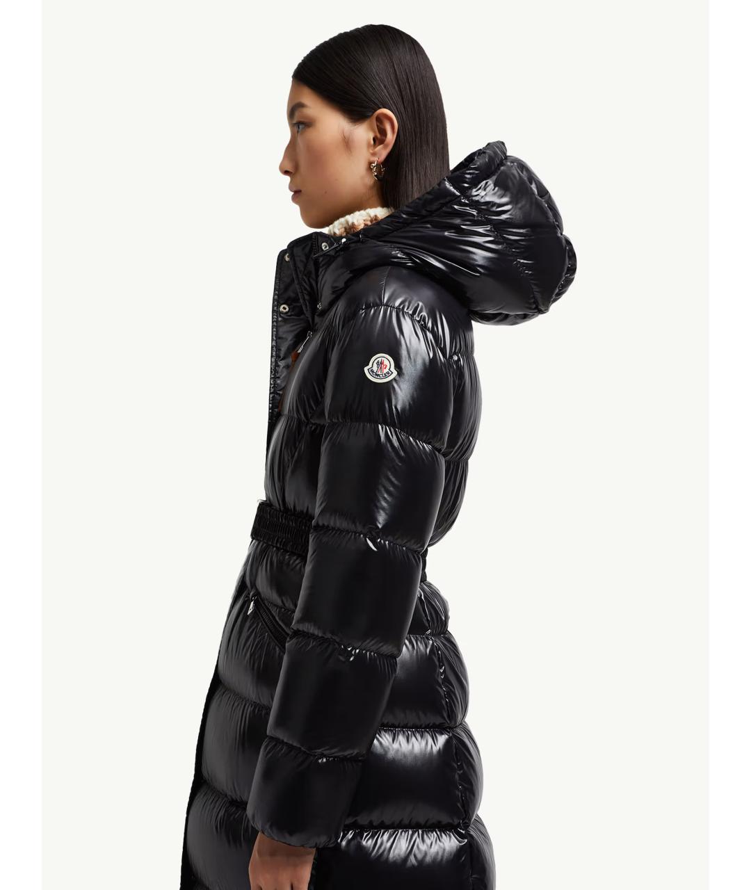 MONCLER Черная полиамидовая куртка, фото 5