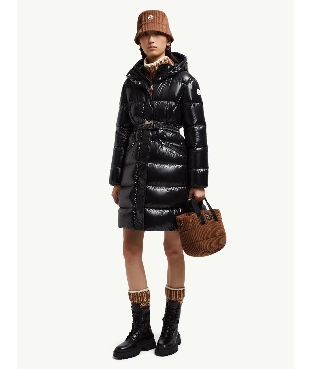 MONCLER Черная полиамидовая куртка, фото 2