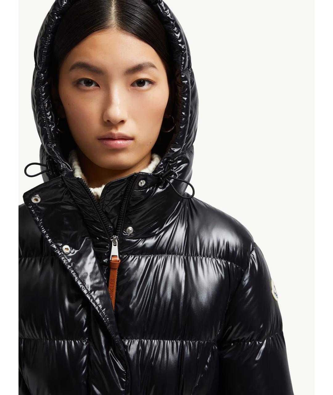 MONCLER Черная полиамидовая куртка, фото 6