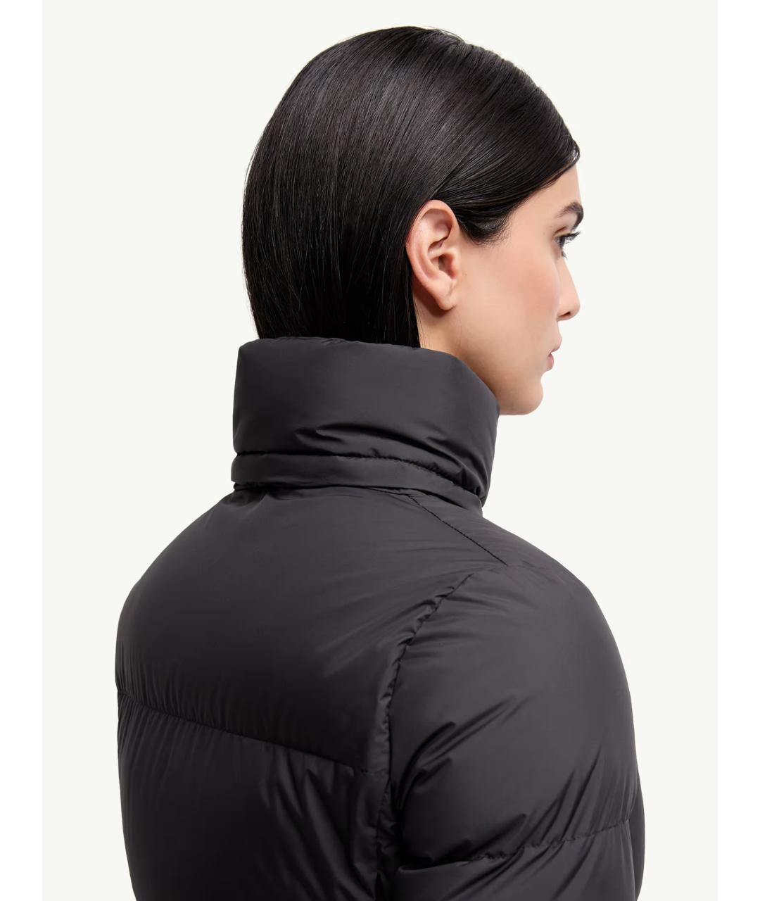 MONCLER Черная полиэстеровая куртка, фото 5
