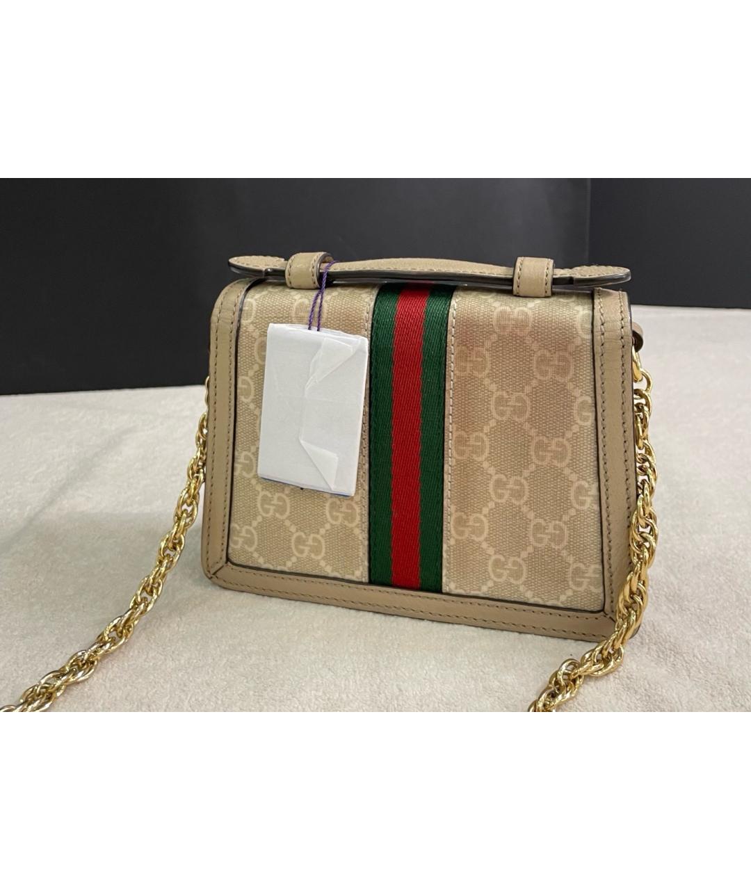 GUCCI Бежевая сумка с короткими ручками, фото 3