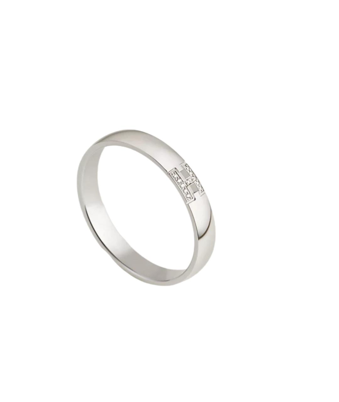 HERMES Серебряное кольцо из белого золота, фото 1