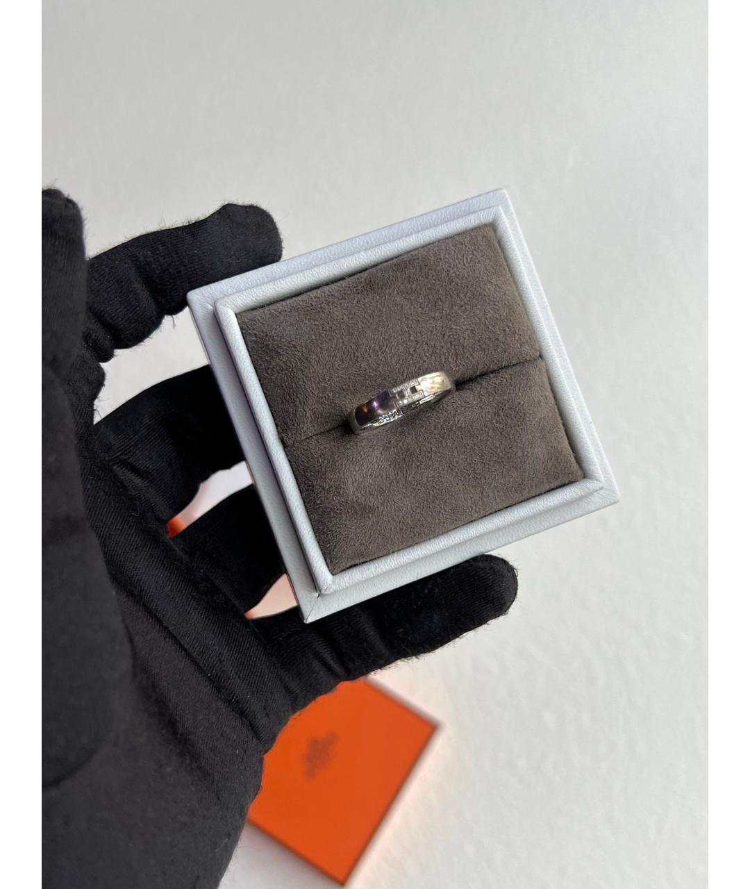 HERMES Серебряное кольцо из белого золота, фото 5