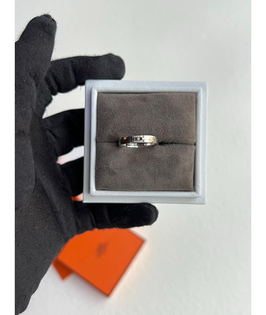 HERMES Серебряное кольцо из белого золота, фото 3