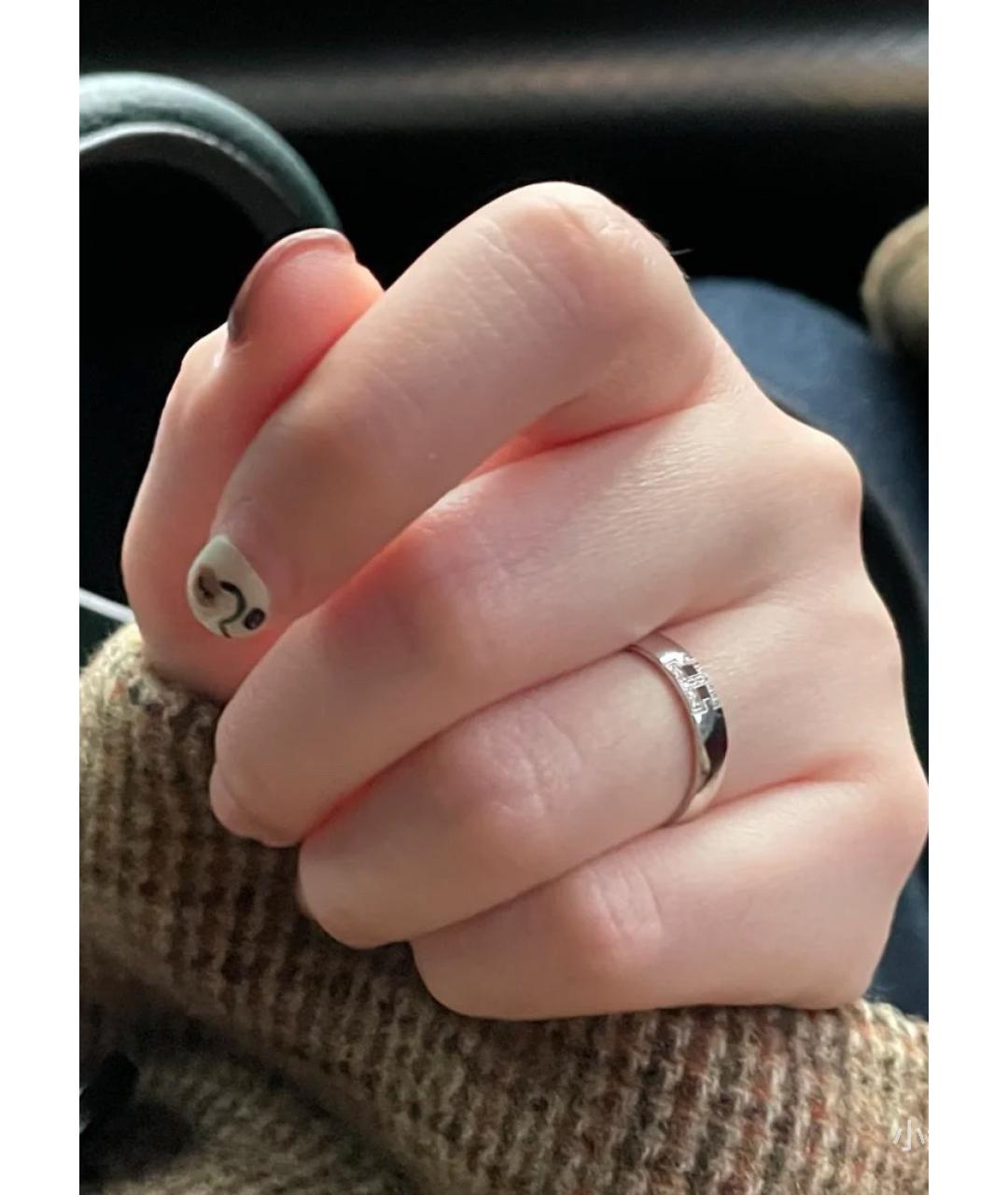 HERMES Серебряное кольцо из белого золота, фото 8