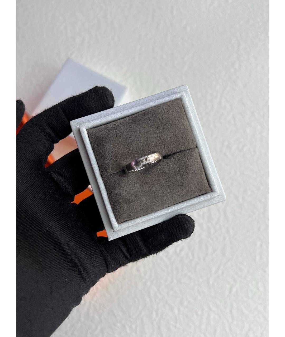 HERMES Серебряное кольцо из белого золота, фото 2