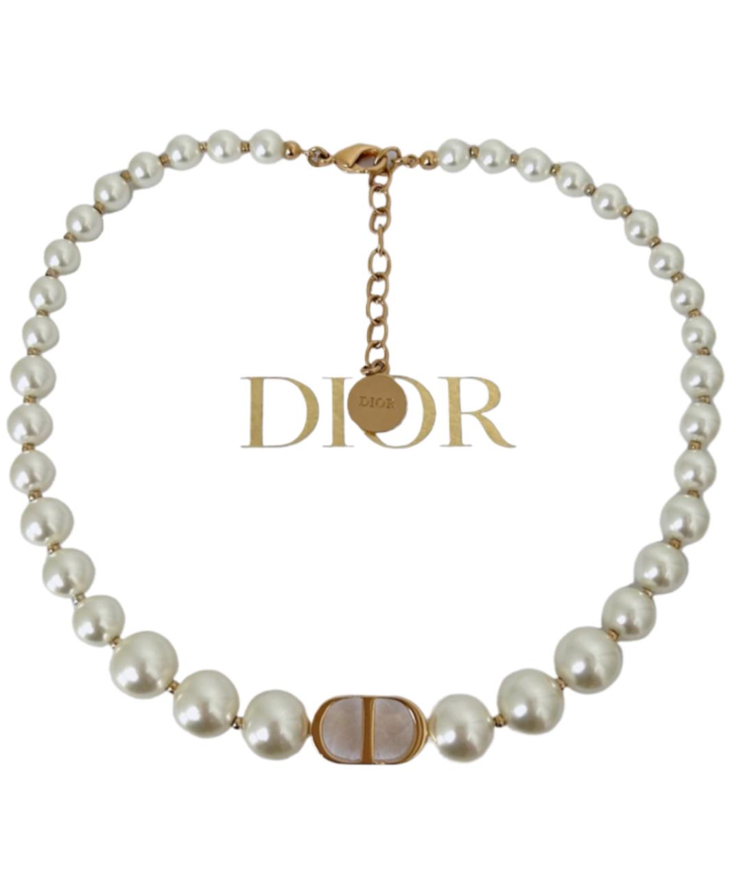 CHRISTIAN DIOR Серебряное жемчужное колье, фото 9