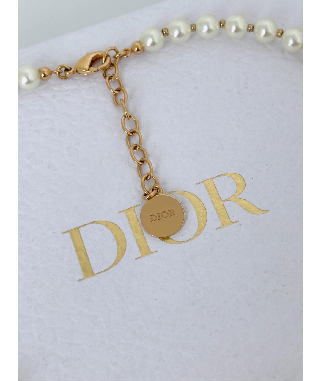 CHRISTIAN DIOR Серебряное жемчужное колье, фото 7