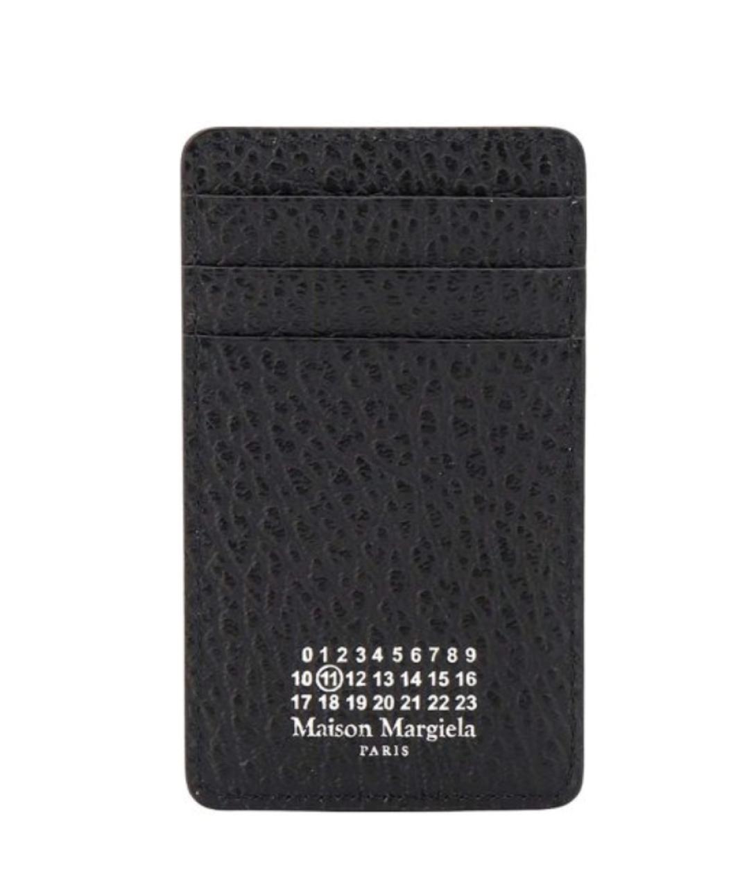 MAISON MARGIELA Черный кожаный кардхолдер, фото 1