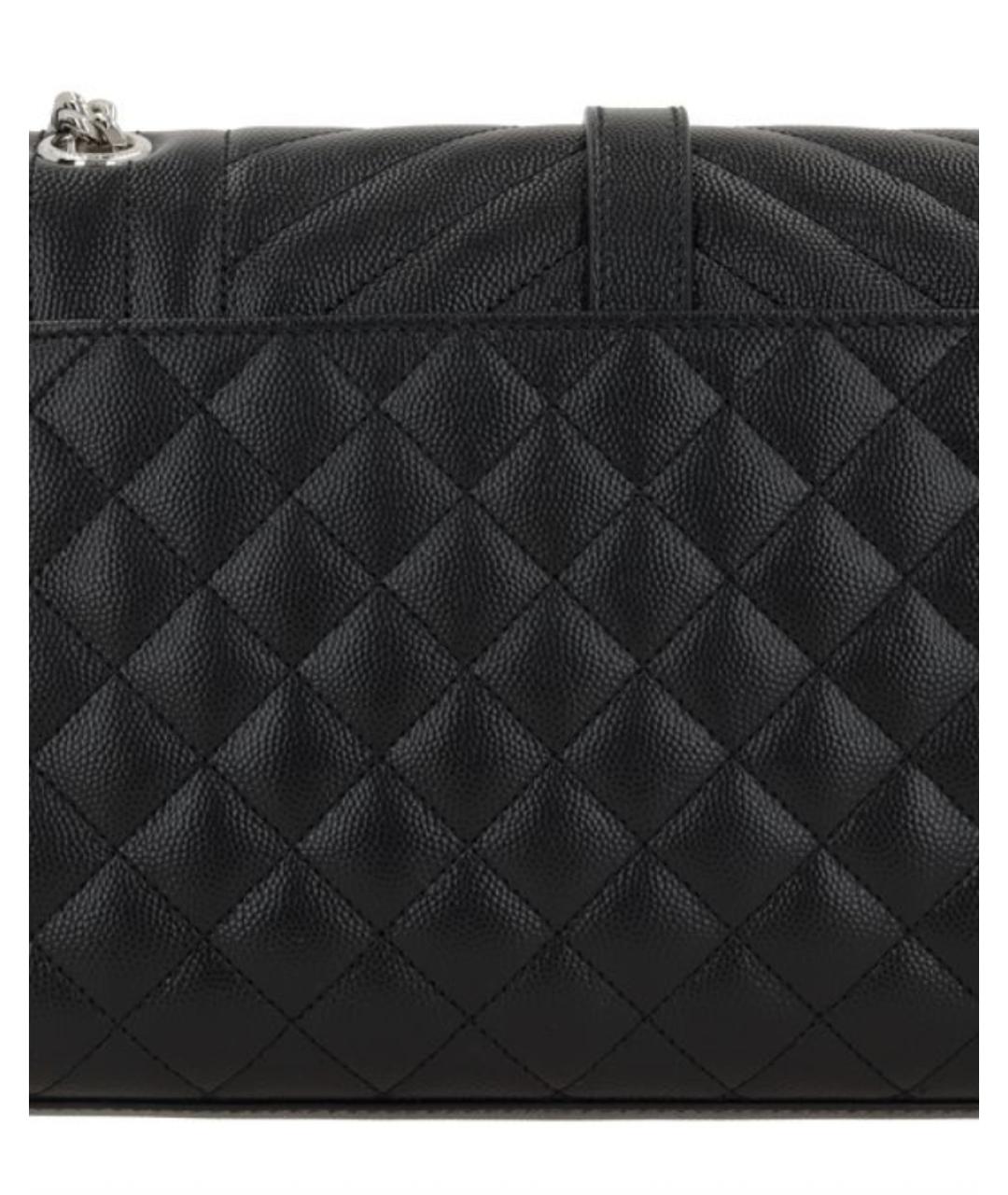 SAINT LAURENT Черная кожаная сумка через плечо, фото 4