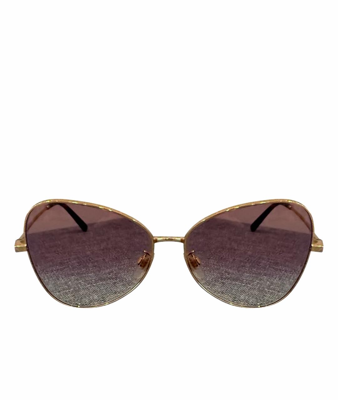 DOLCE&GABBANA Розовые металлические солнцезащитные очки, фото 1