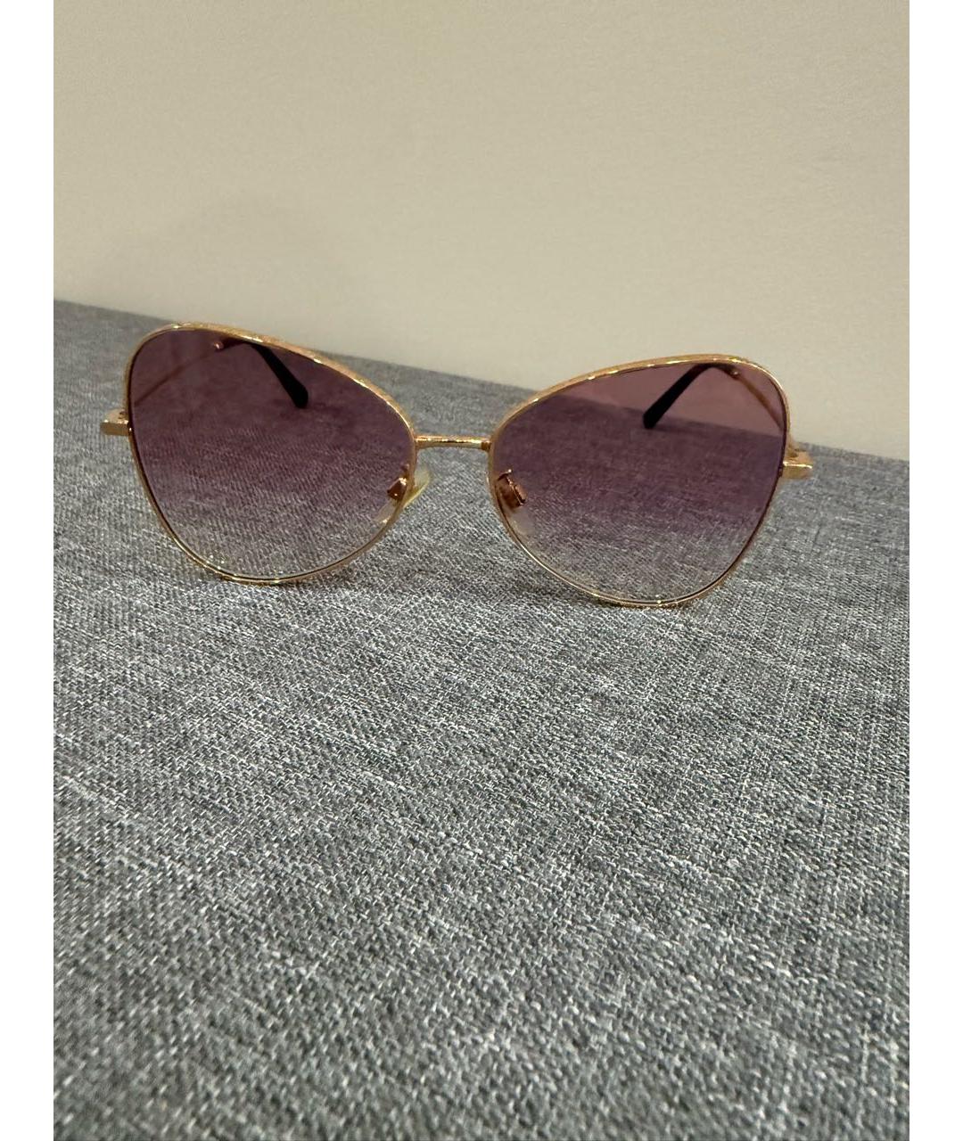 DOLCE&GABBANA Розовые металлические солнцезащитные очки, фото 5