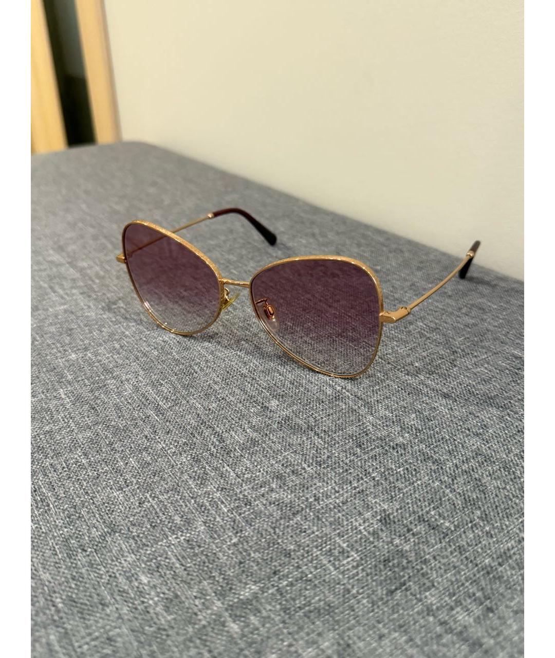 DOLCE&GABBANA Розовые металлические солнцезащитные очки, фото 2