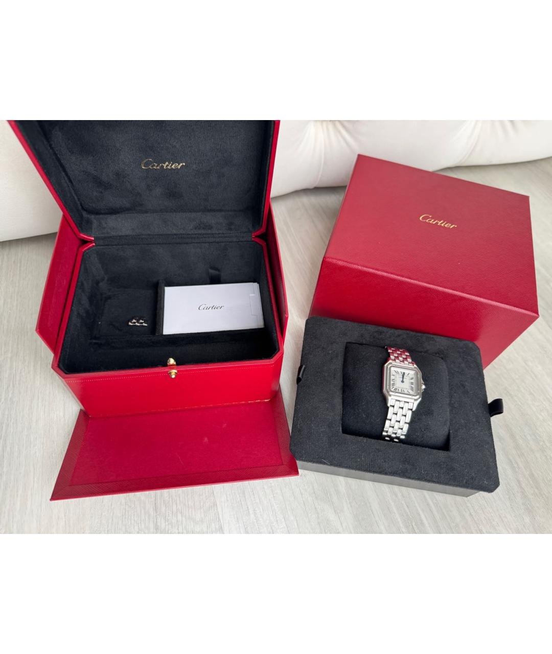 CARTIER Серебряные часы из белого золота, фото 5