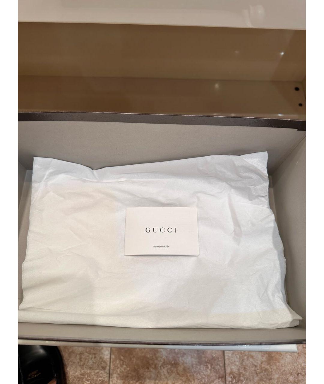 GUCCI Черные кожаные лоферы, фото 7