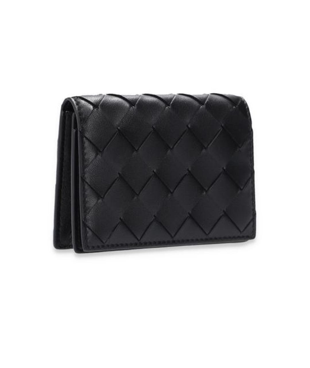 BOTTEGA VENETA Черный кожаный кардхолдер, фото 3