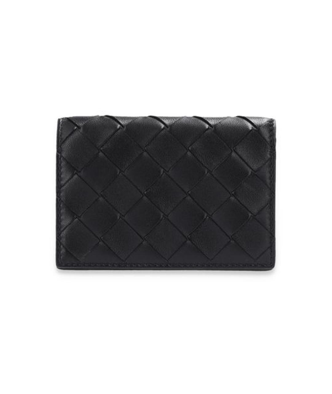 BOTTEGA VENETA Черный кожаный кардхолдер, фото 1