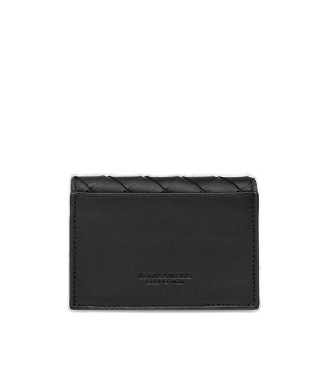 BOTTEGA VENETA Черный кожаный кардхолдер, фото 2