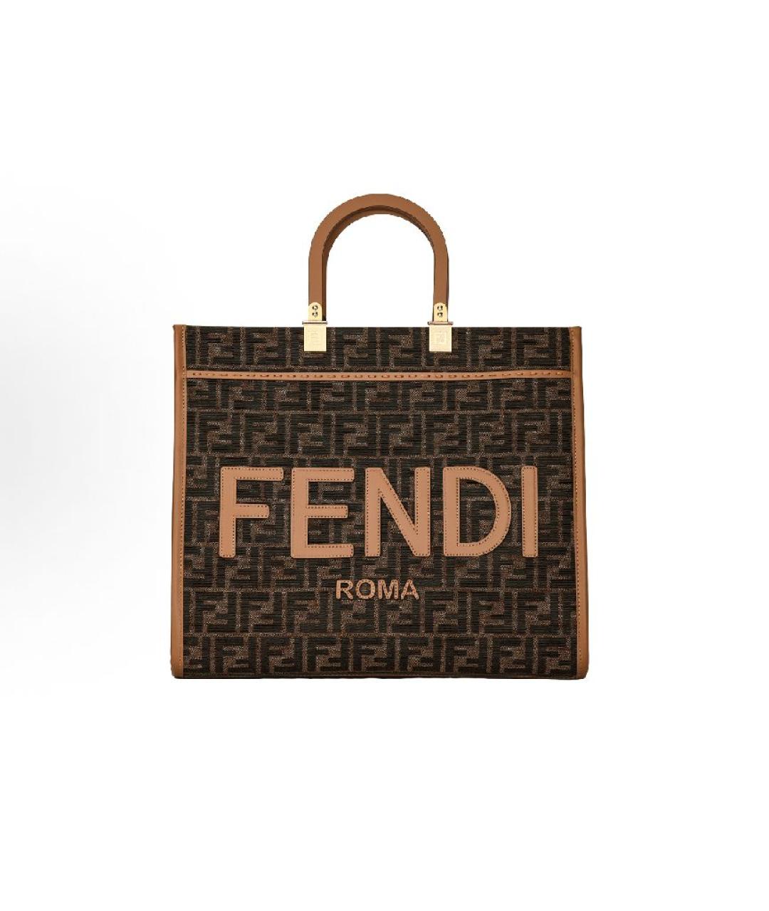 FENDI Кожаная сумка тоут, фото 9
