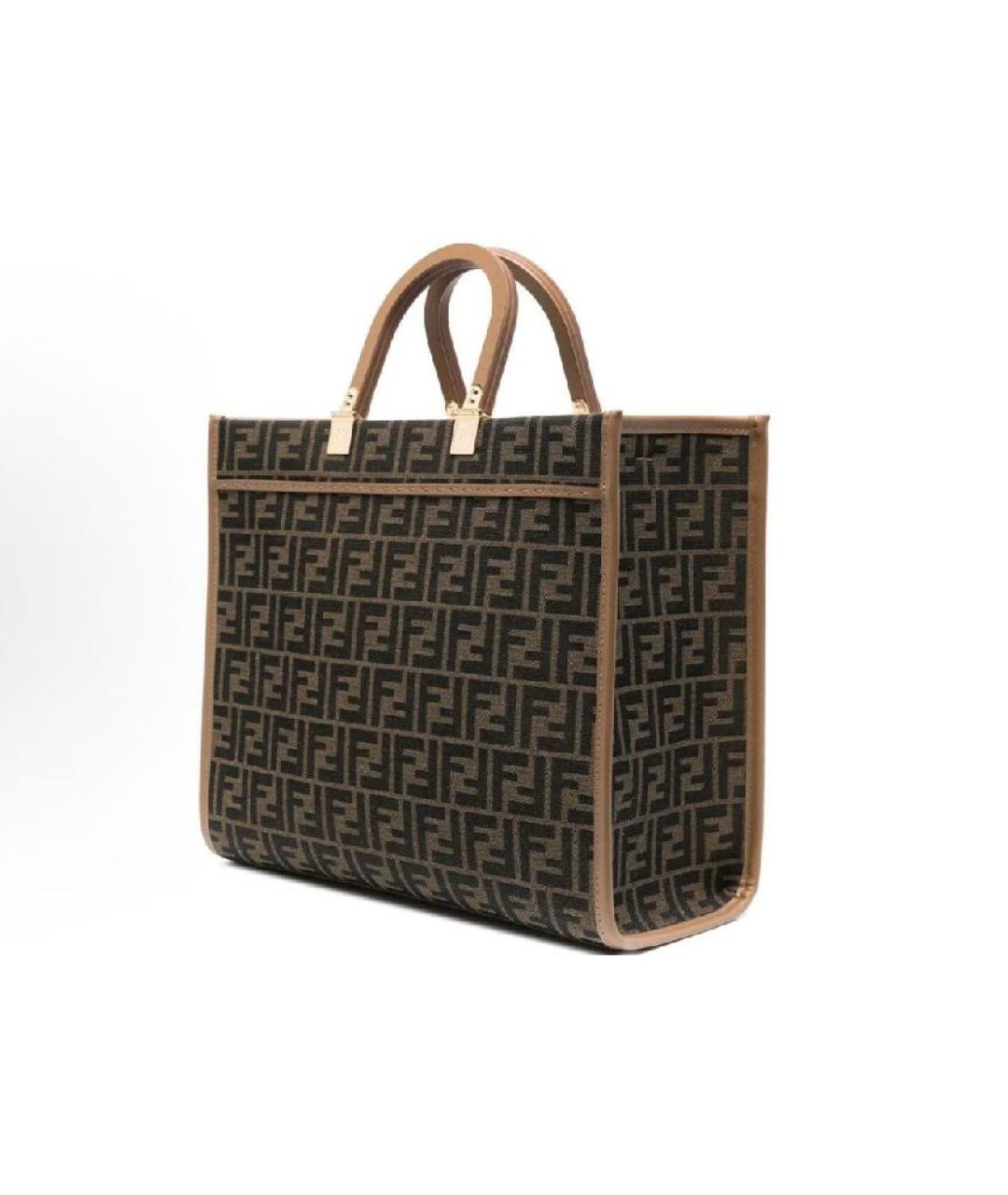 FENDI Кожаная сумка тоут, фото 3