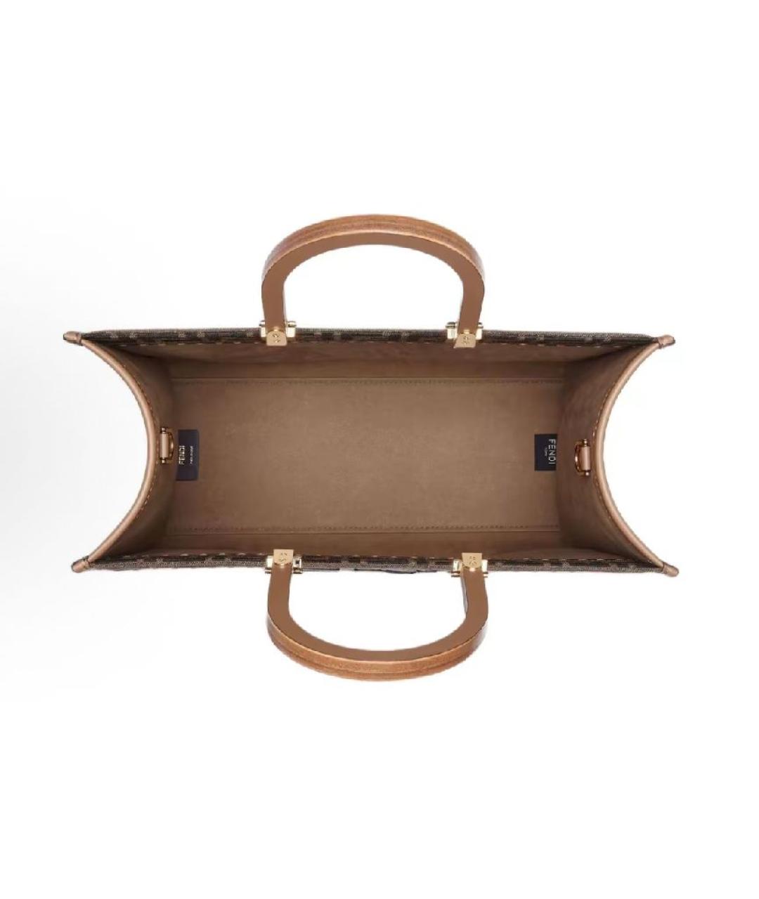 FENDI Кожаная сумка тоут, фото 4