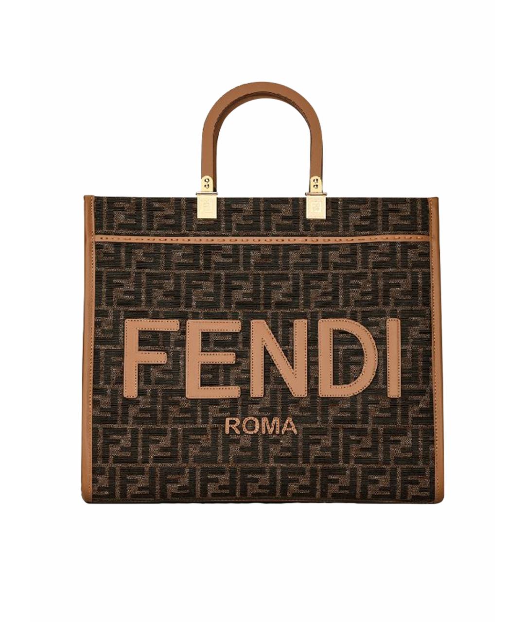 FENDI Кожаная сумка тоут, фото 1