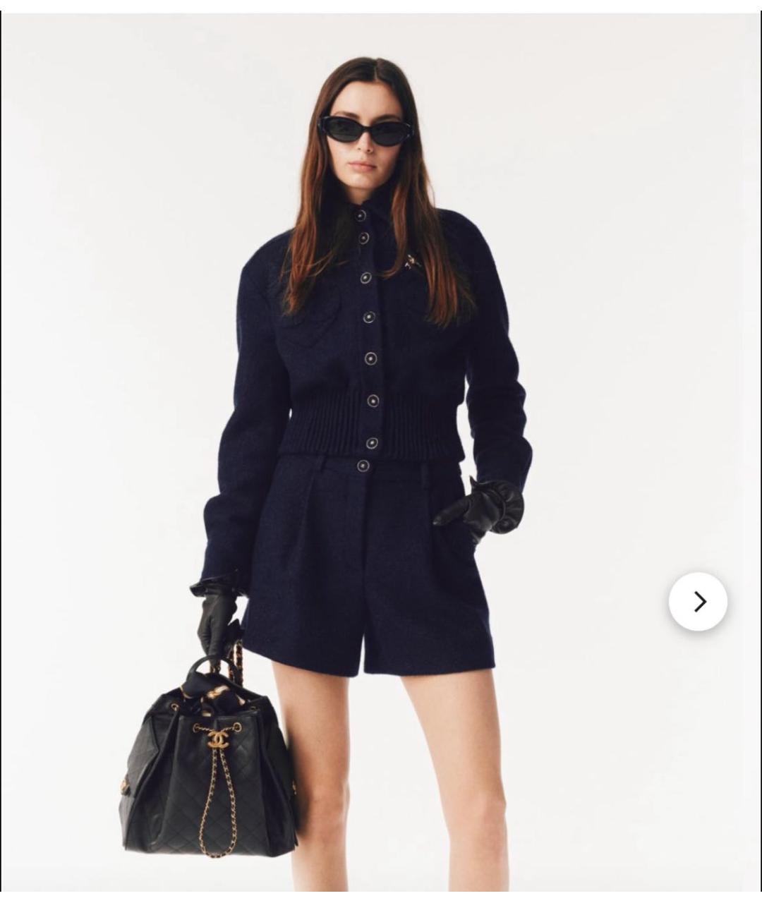 CHANEL Черная кожаная булавка / брошь, фото 3