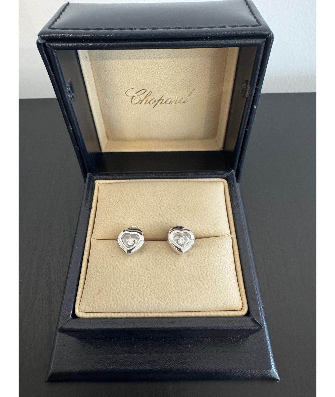 CHOPARD Белые серьги из белого золота, фото 2