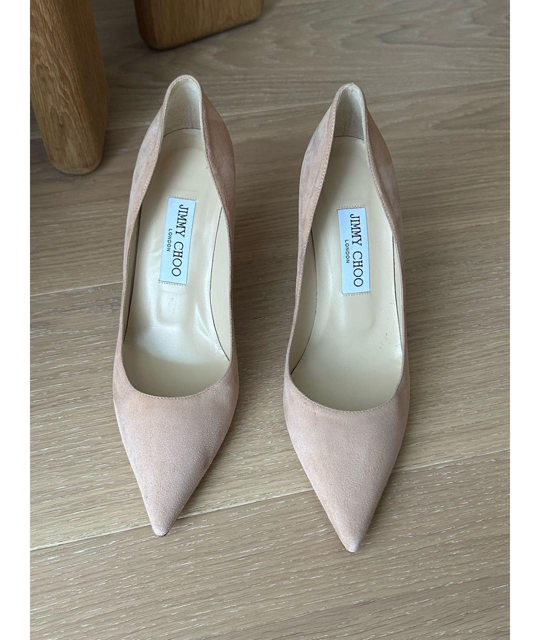 JIMMY CHOO Розовые замшевые туфли, фото 3