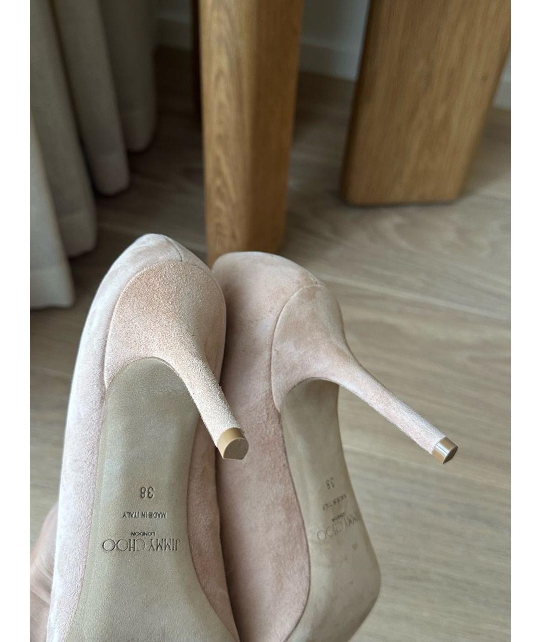 JIMMY CHOO Розовые замшевые туфли, фото 6