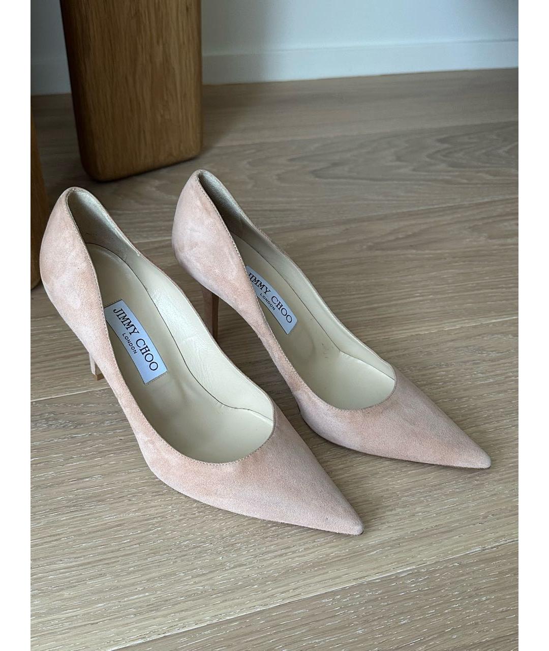 JIMMY CHOO Розовые замшевые туфли, фото 7