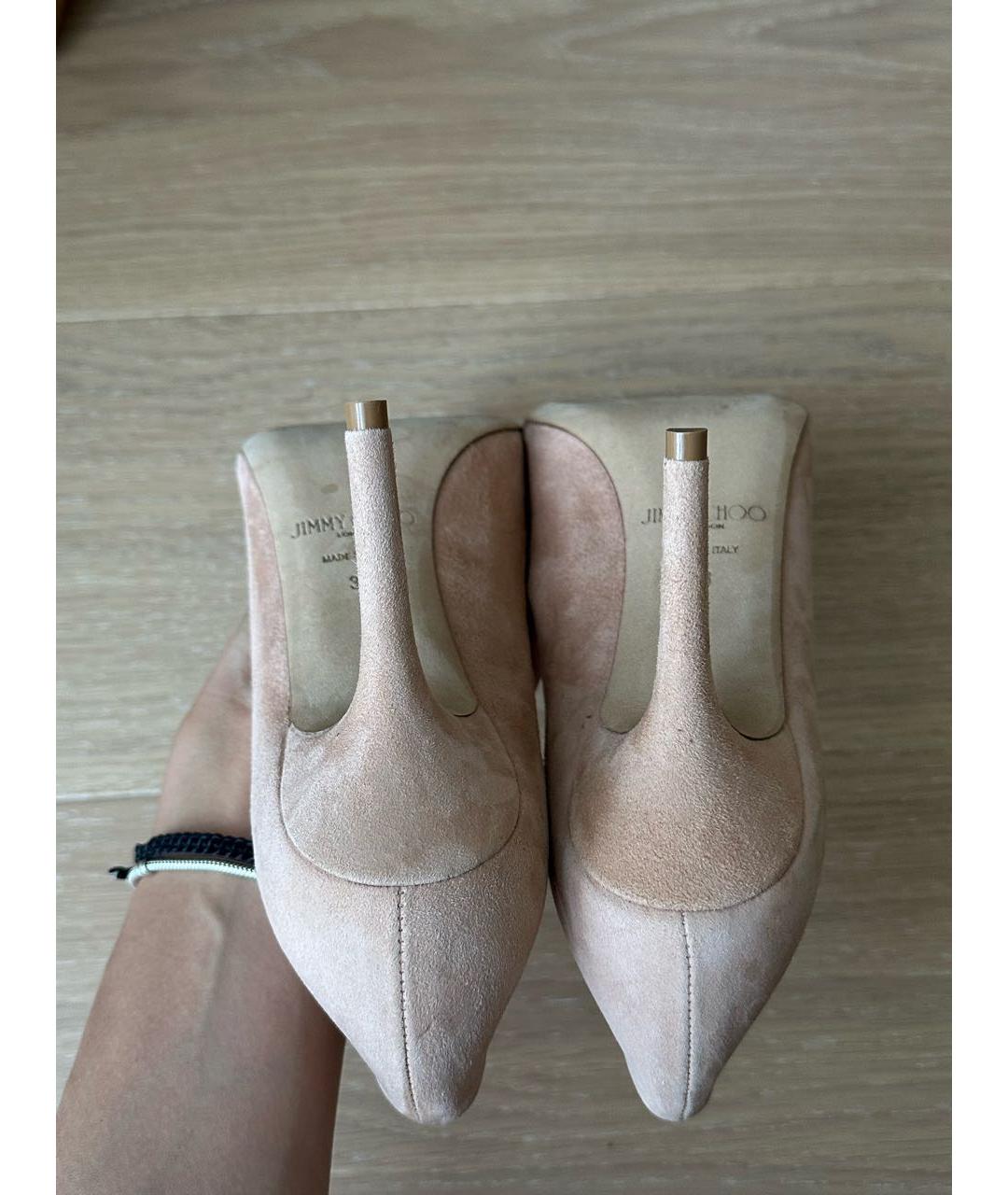 JIMMY CHOO Розовые замшевые туфли, фото 5